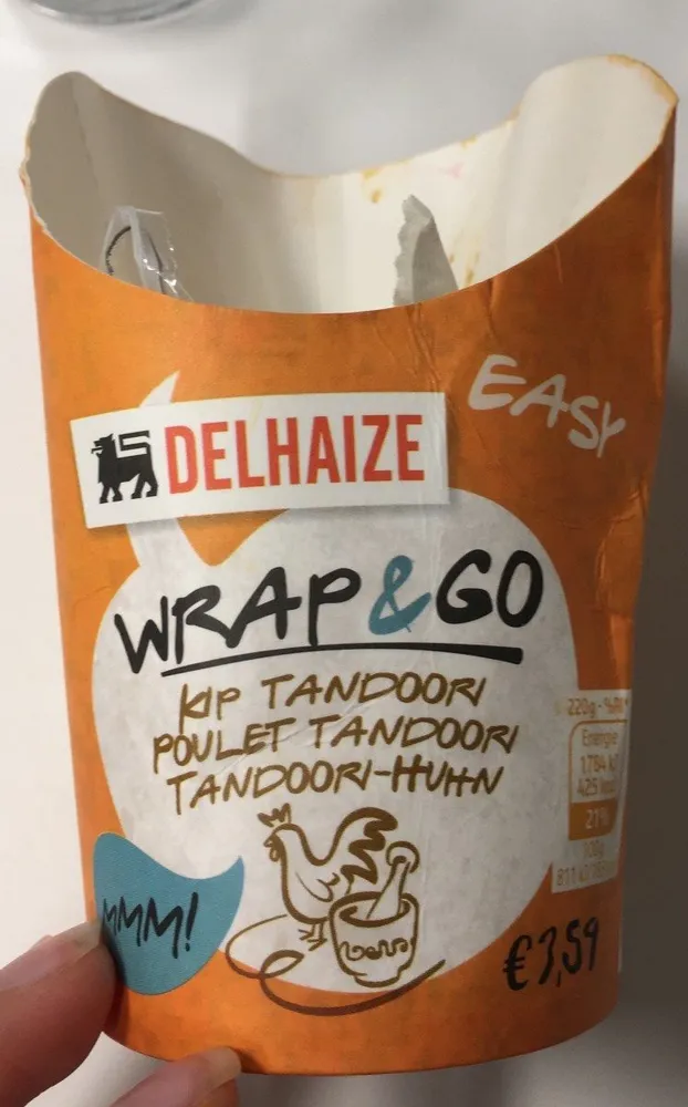 Wrap&go poulet tandoori