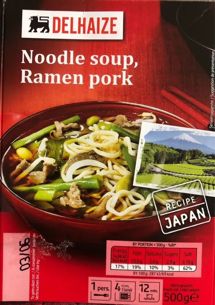 Noodle soup, Ramen pork