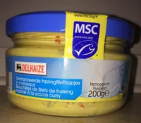 Bouchées de filets de hareng mariné à la sauce curry