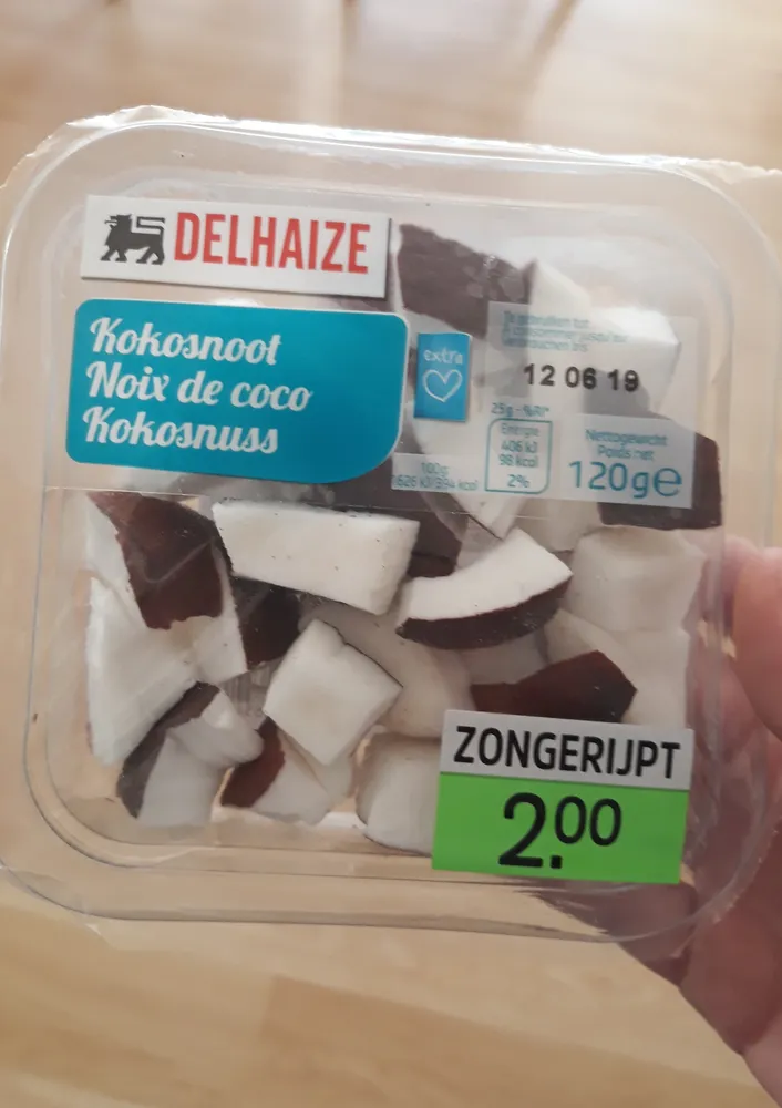 Noix de coco en morceaux