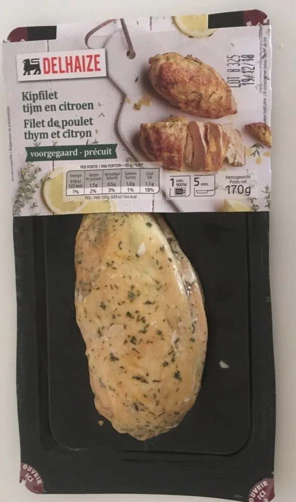 Filet de poulet thym et citron