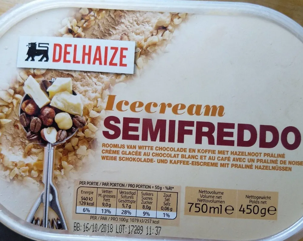Icecream semifreddo