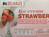 Crème glacée aux fraises