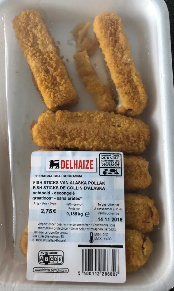 Fish Sticks of Alaska Pollak