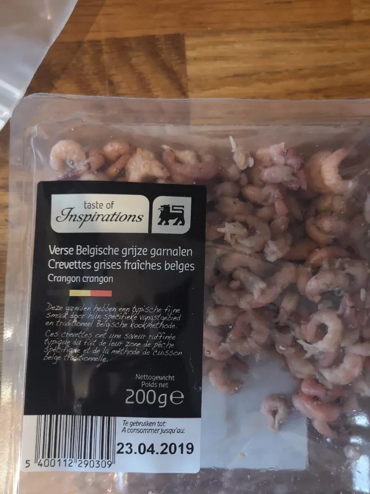 Crevettes grises fraîches