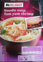 Noodle soup Tom yum shrimp