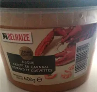 Bisque homard et crevettes