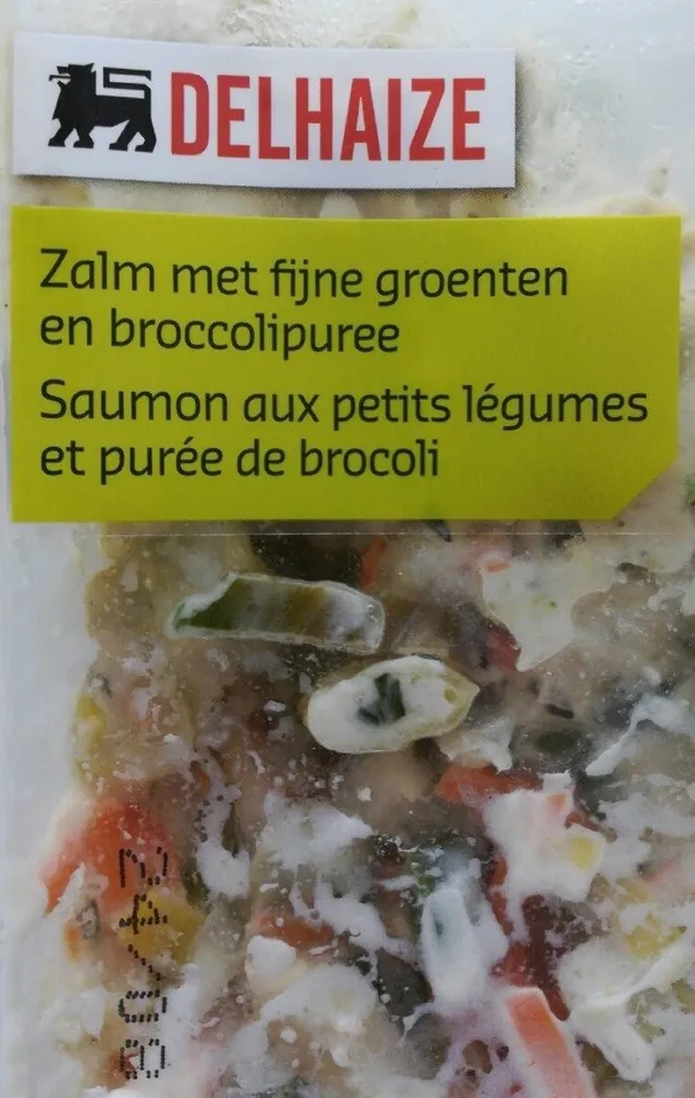 Saumon, petits légumes et purée brocoli