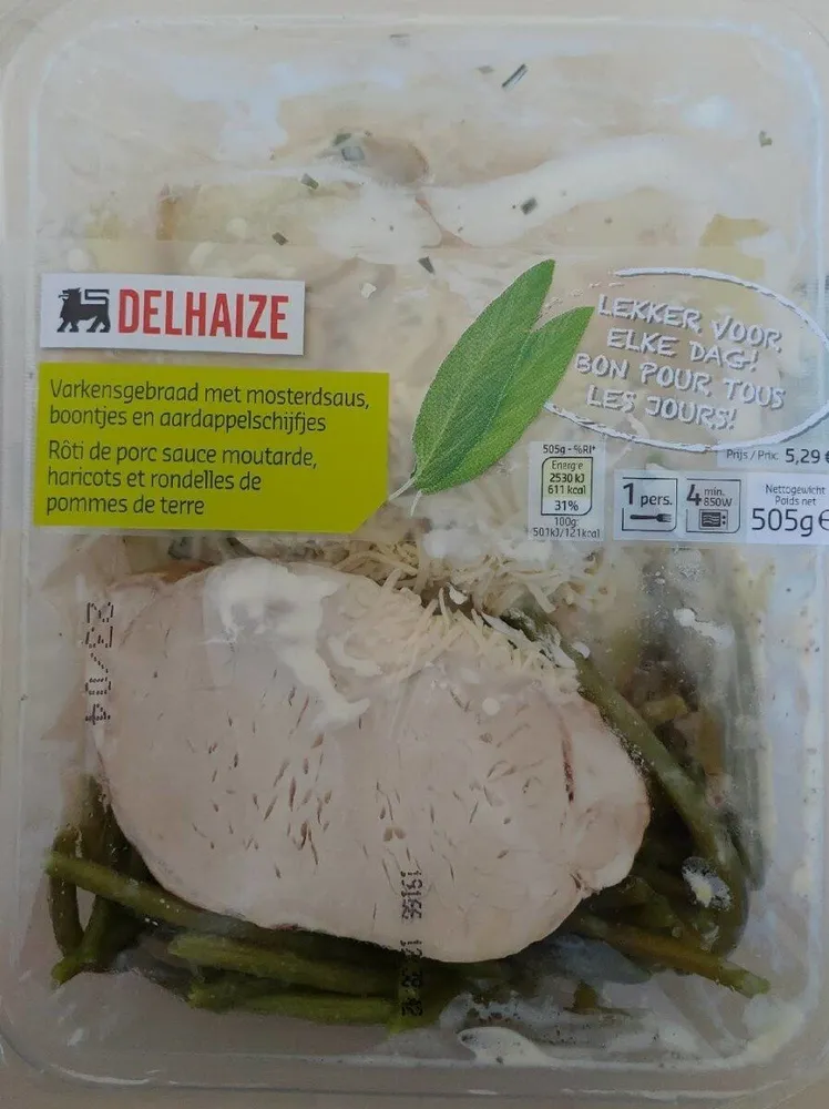 Rôti de porc sauce moutarde
