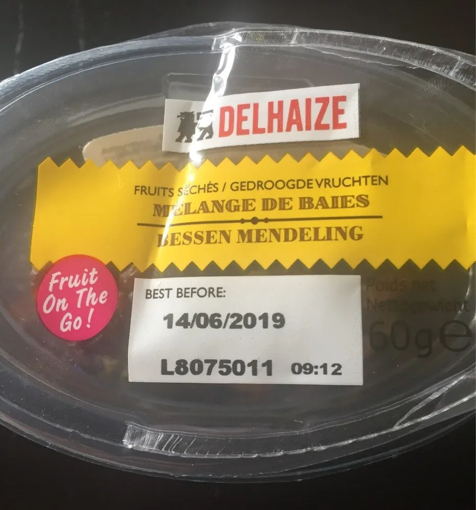 Melanges de raisins