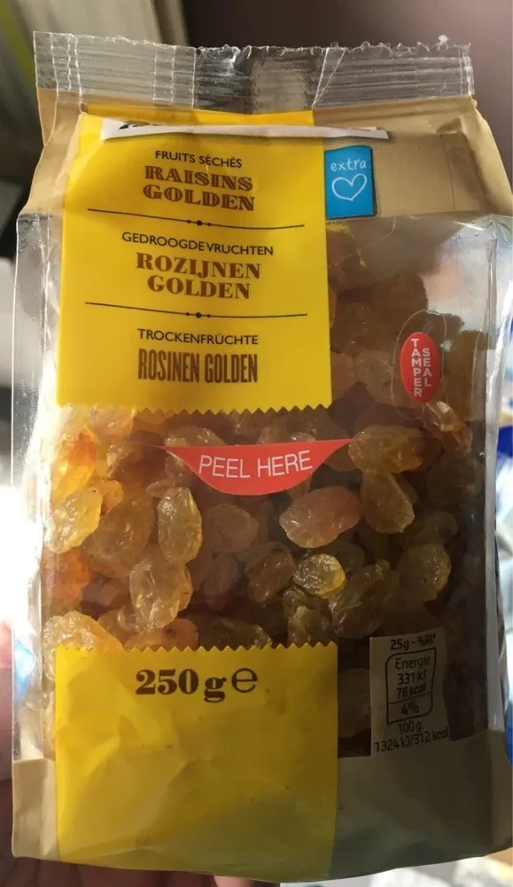 raisin golden fruits séchés