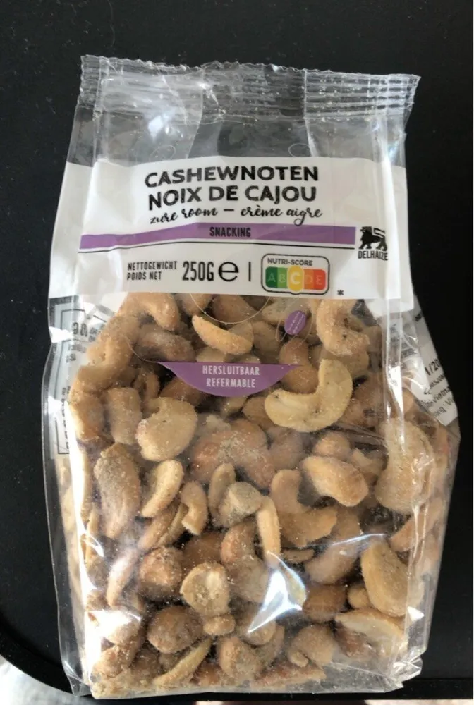 Noix de cajou crème aigre