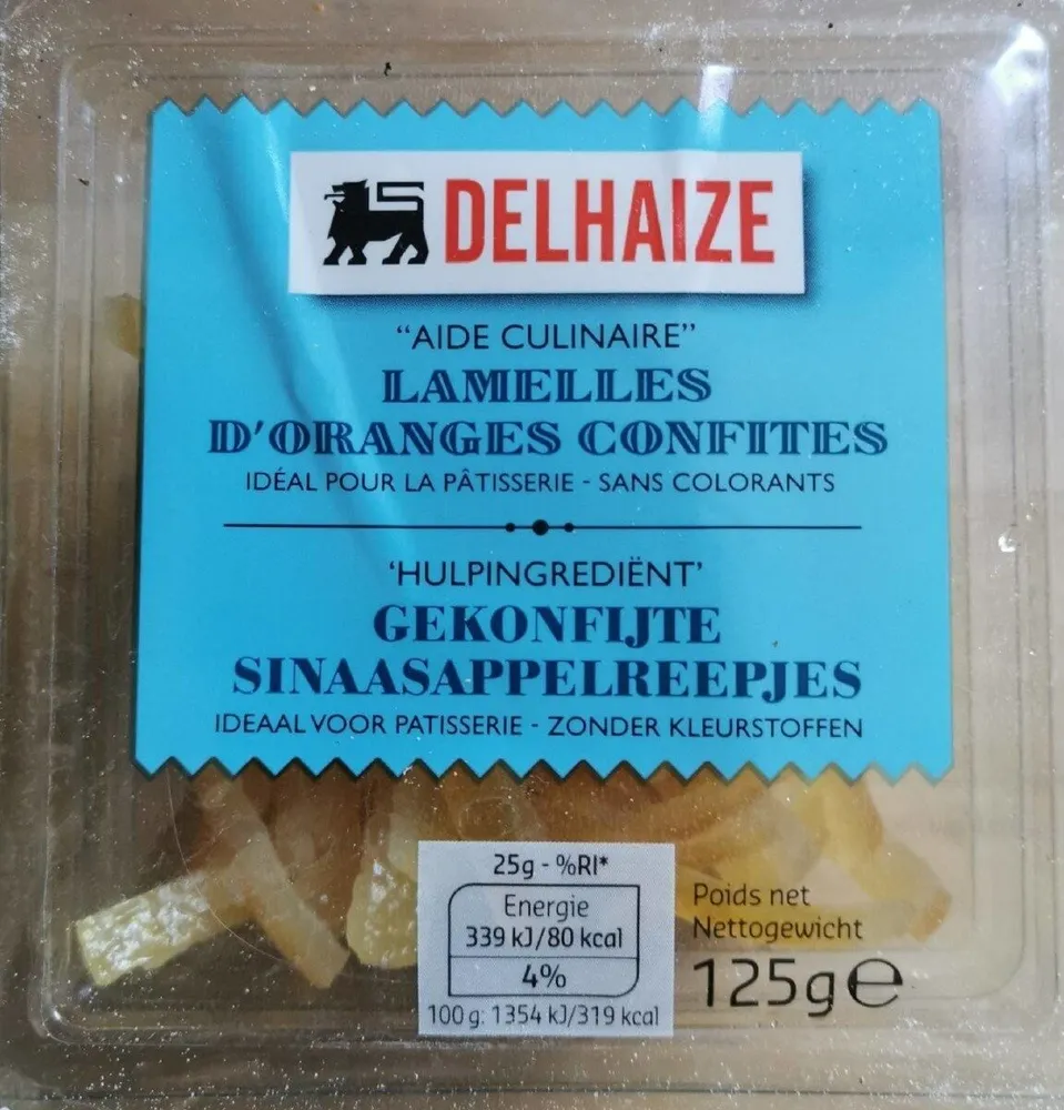 Lamelles d'oranges confites