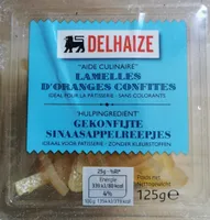 Lamelles d'oranges confites