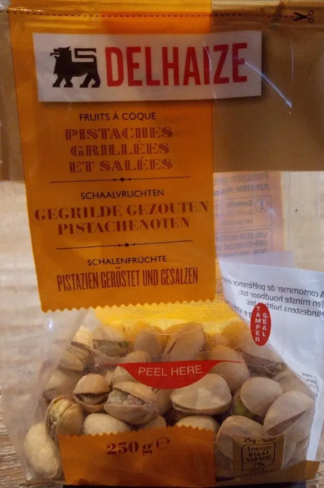 Pistaches grillées et salées