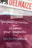 Légumes pour spaghettis
