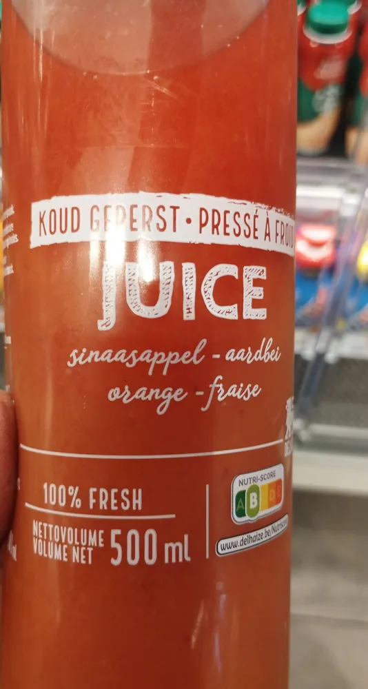 Juice - sinaasappel, aardbei