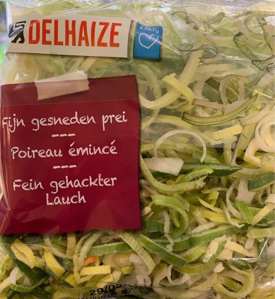 Poireau emince