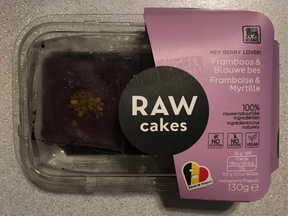 Raw Cake Framboise et Myrtille