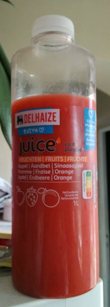 Juice pomme fraise orange