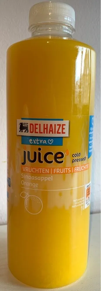 Jus d'orange fraîchement pressé à froid