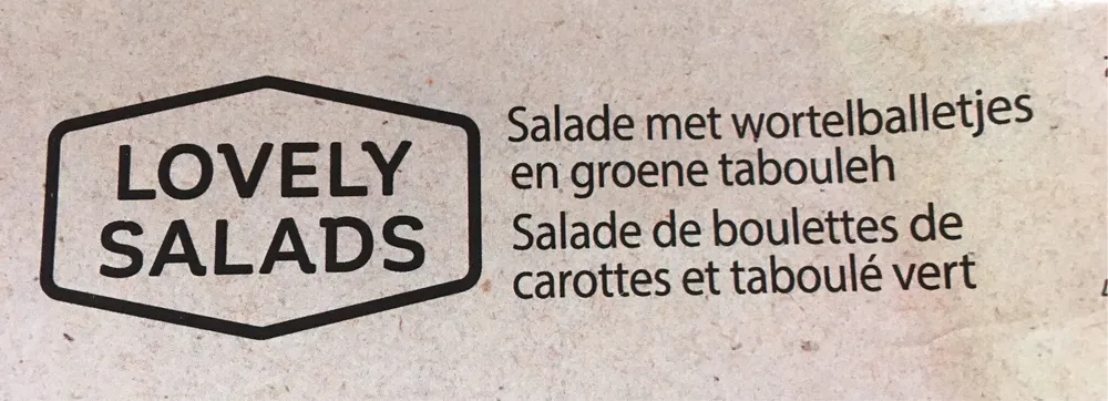 Lovely Salads - Salade de boulettes de carottes et taboulé vert
