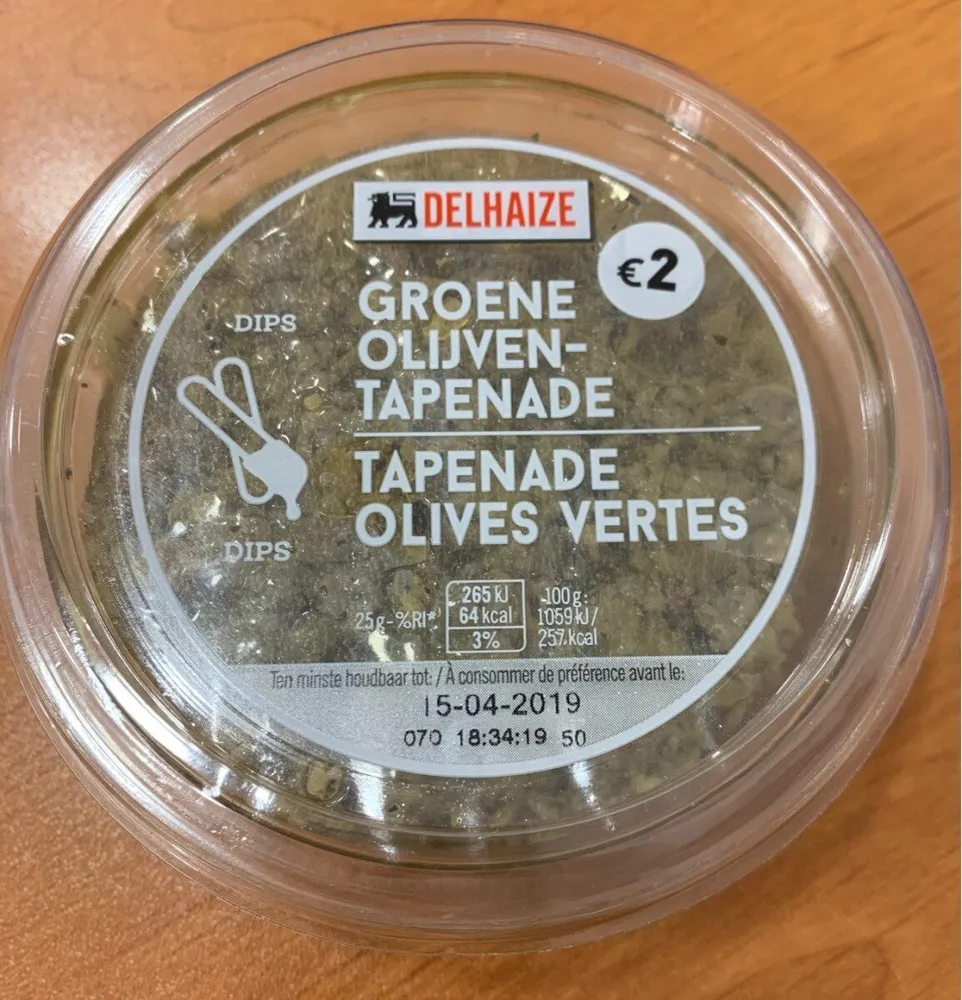 Tapenade Olives Vertes