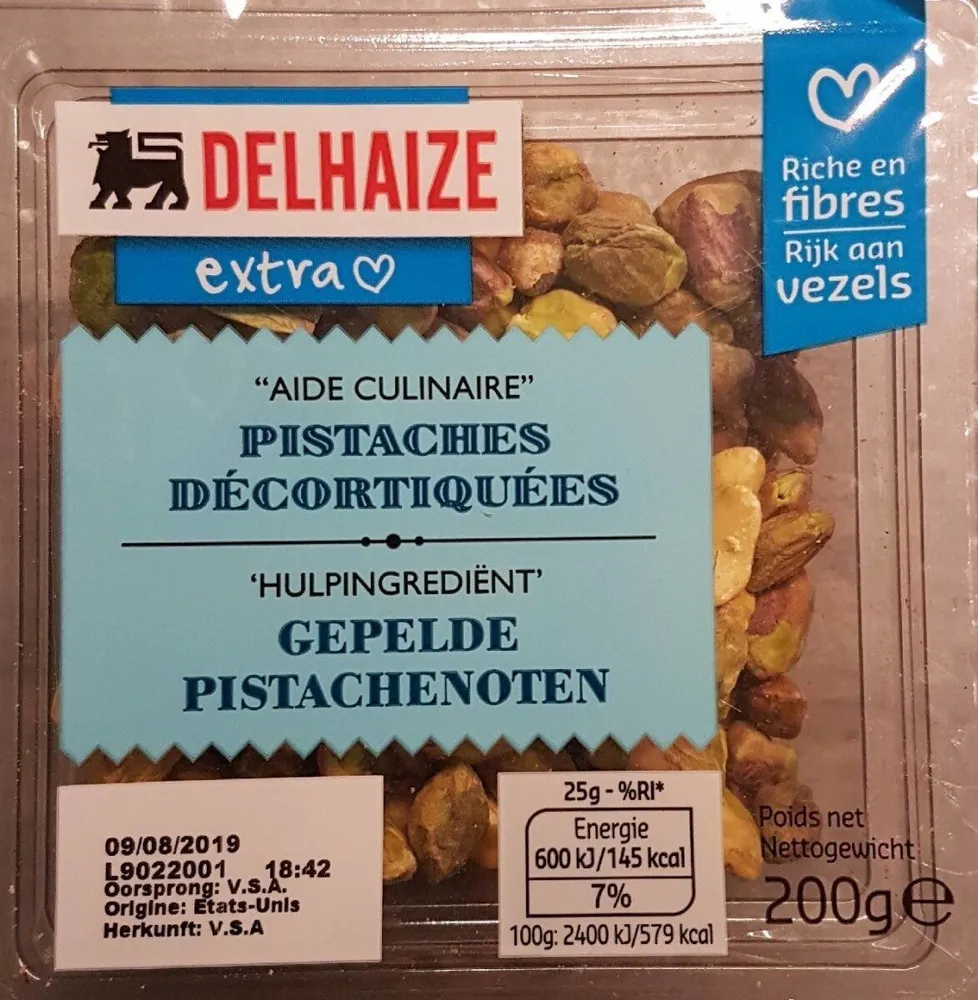 Pistaches décortiquées