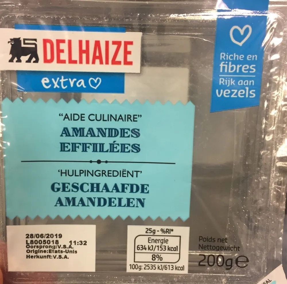 Amandes effilées