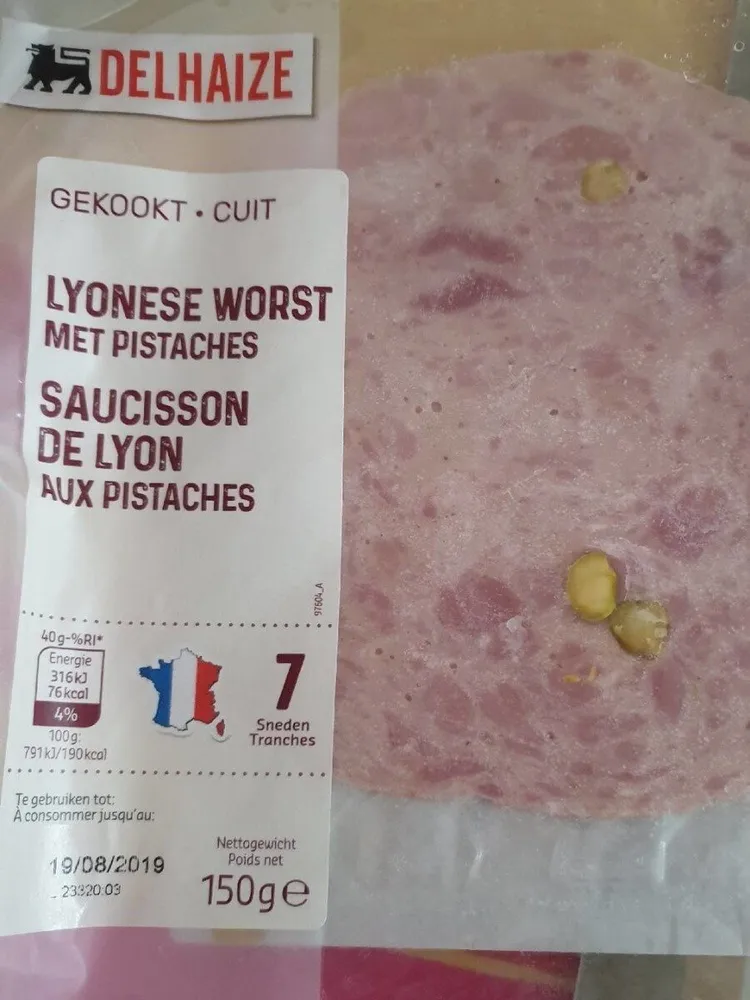 Saucisson de Lyon aux pistaches