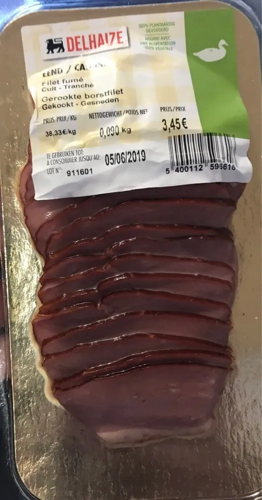 Canard filet fumé