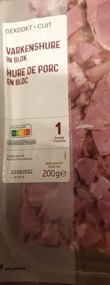 Viande de tête de porc en gélatine
