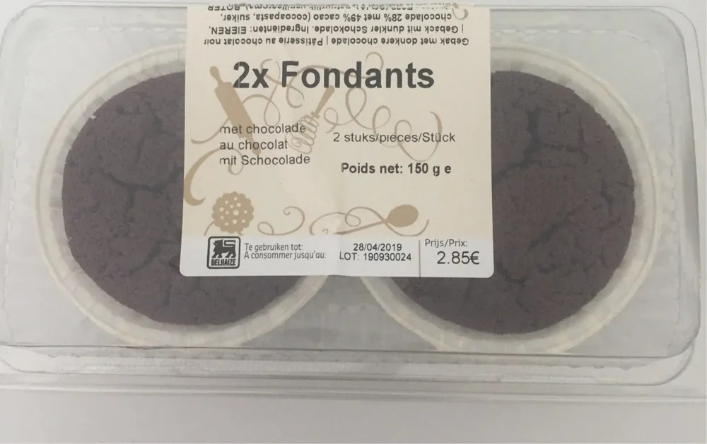 2 fondants au chocolat