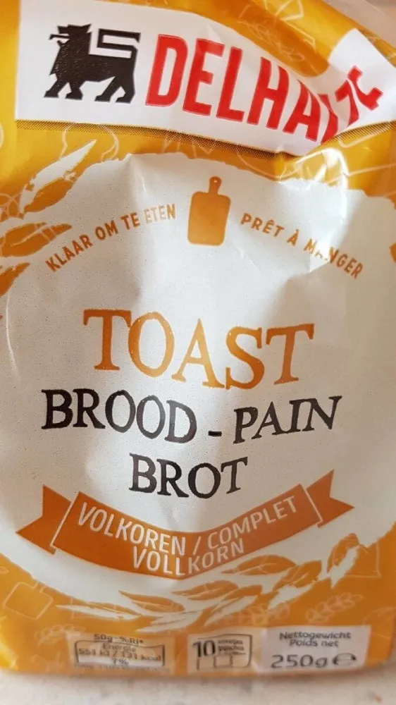 Pain toast complet