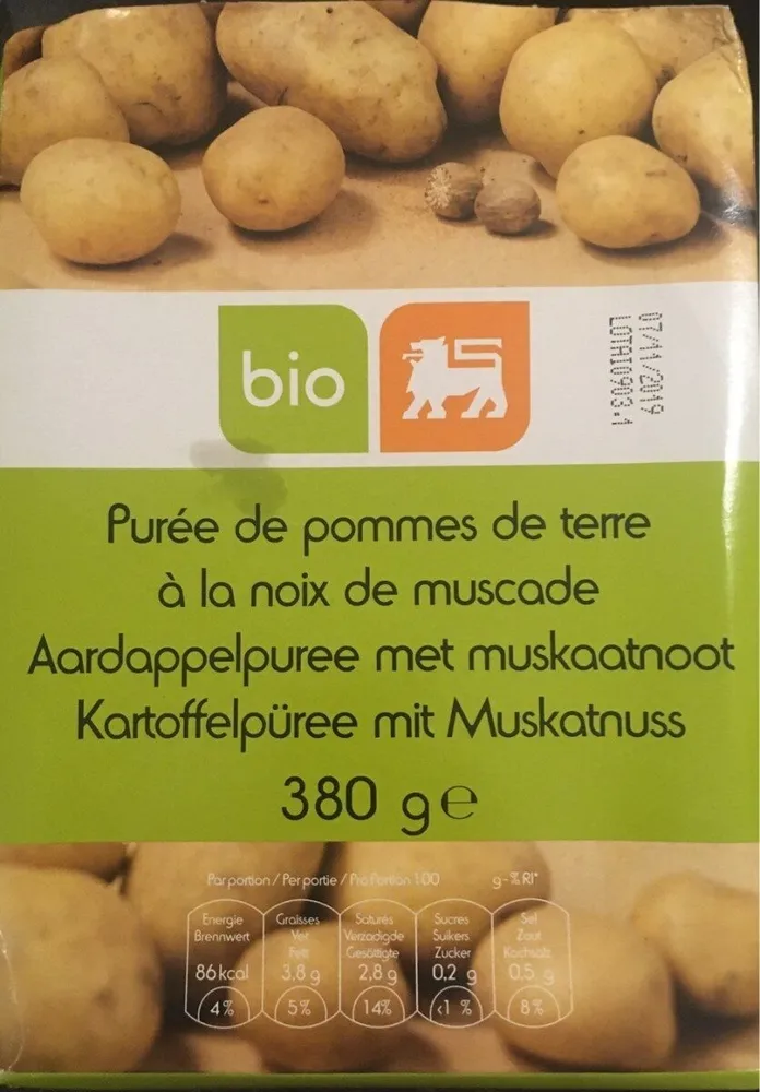 Purée de pomme de terre à la noix de muscade