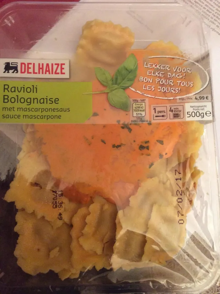 Ravioli Bolognaise Sauce Mascarpone
