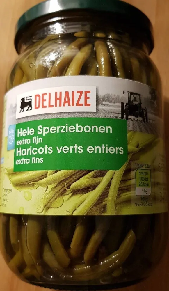 haricots verts entiers extra fins
