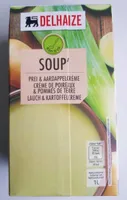 Leek and potatoes creamy soup