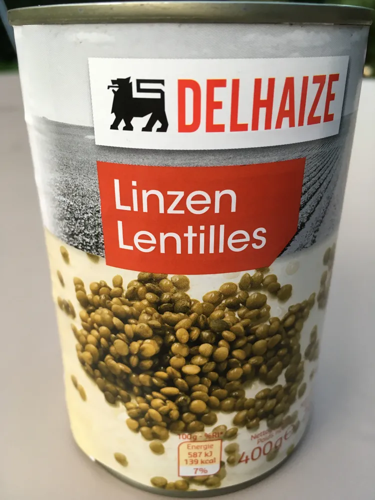 Lentilles en conserve