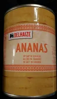 Ananas au jus en tranches