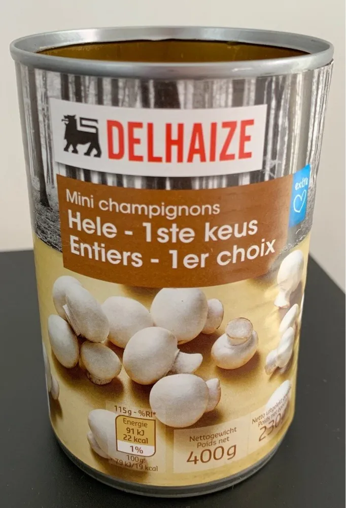 Mini champignons entiers