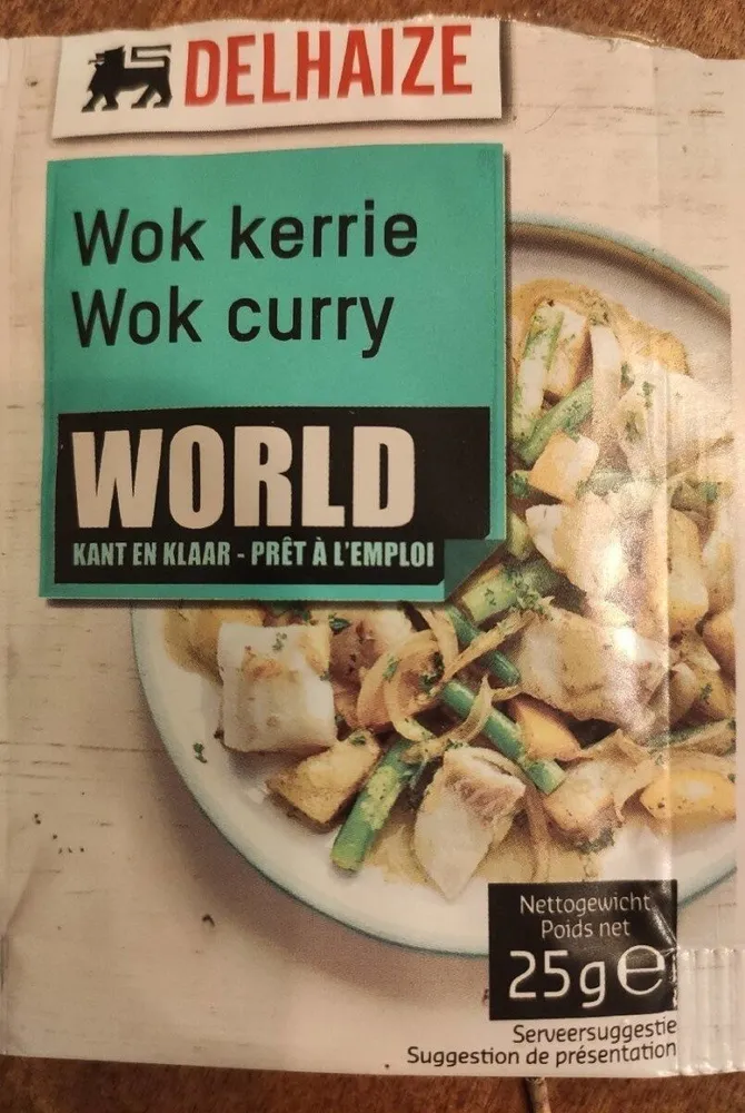 Wok curry prêt à l'emploi