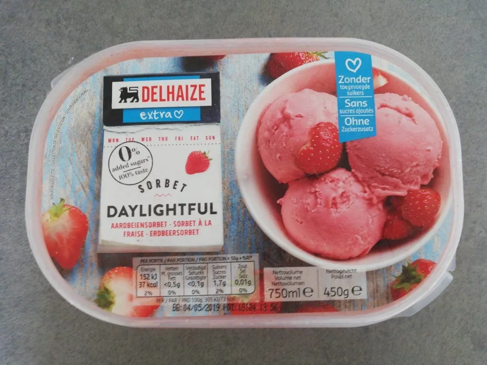 Sorbet à la fraise daylightful