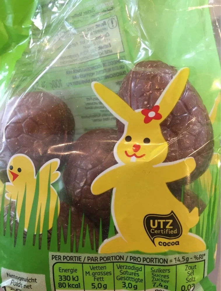 Oeufs paques Delhaize