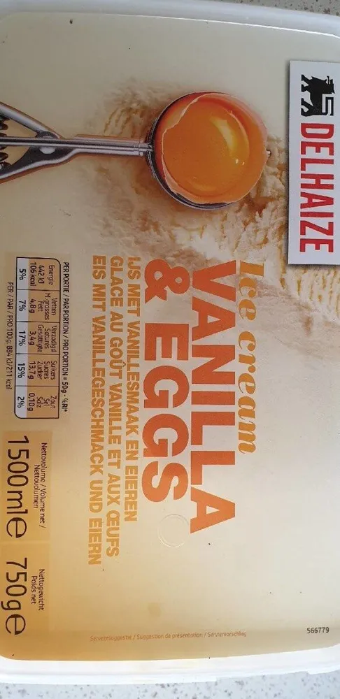 Ice cream Vanilla & Eggs