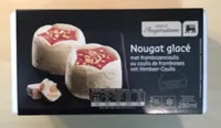 Nougat glacé au coulus de framboise