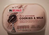 Ice cream cookies & milk