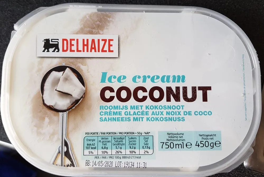 Glace noix de coco