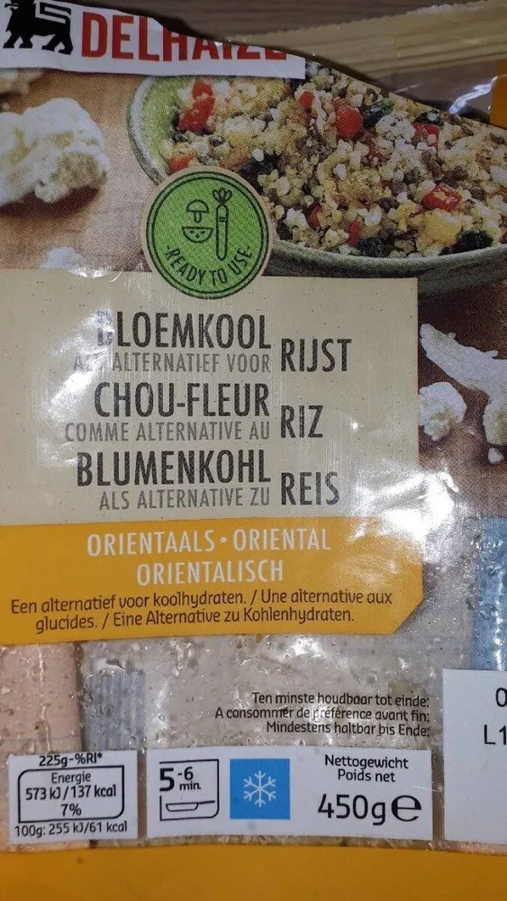 Chou-fleur comme alternative au riz