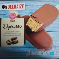 Giant espresso crème glacée au café, chocolat noir